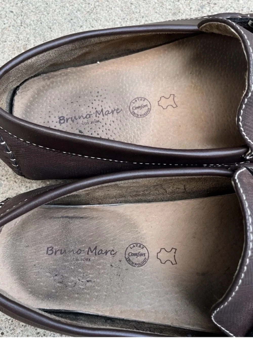 Bruno Marc Snaffle‎ Bit Micro Suede Brown Driving Loafers Santoni-03 Mens 9.5